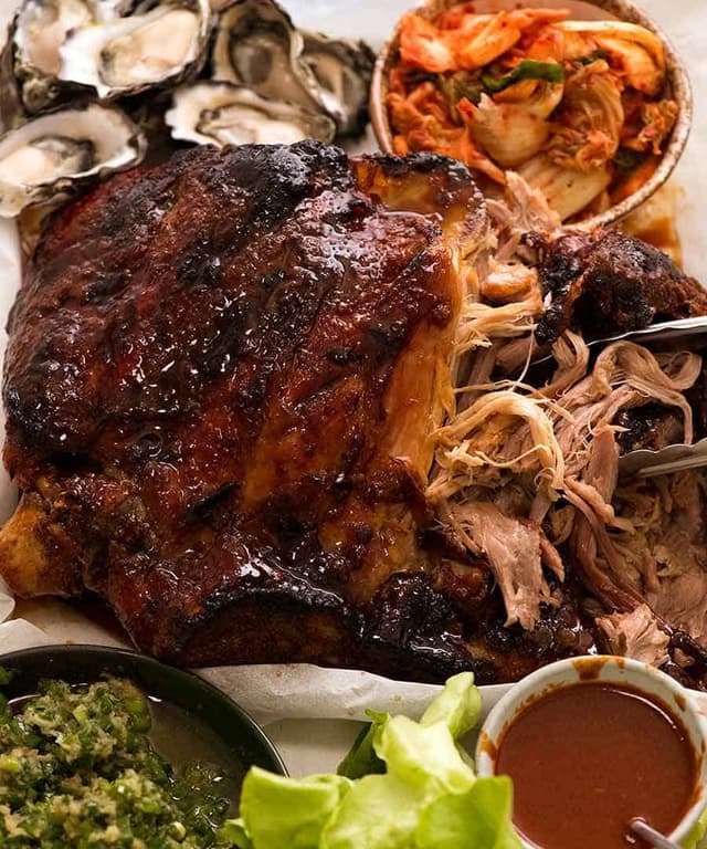Momofuku Bossam (Korean Slow Cooked Pork Shoulder Roast) Punchfork