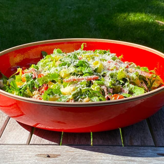 Antipasti Salad with Campfire Dressing Punchfork