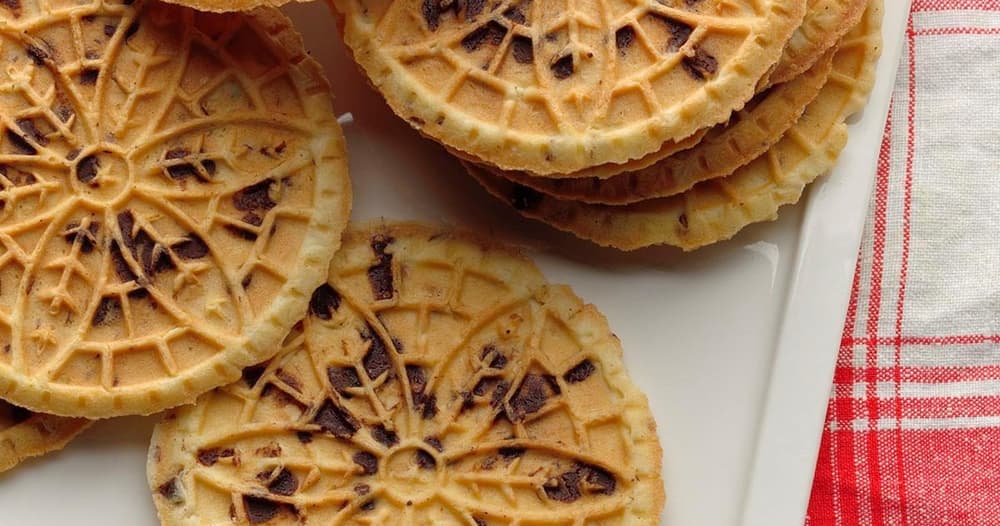 Hazelnut Chocolate Chip Pizzelle Punchfork