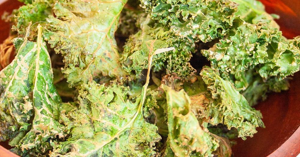 Wasabi Kale Chips Punchfork