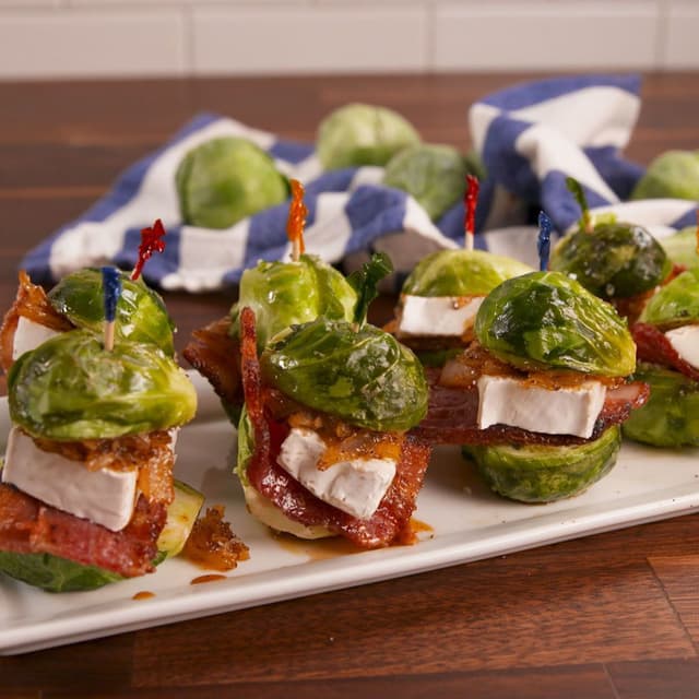 Brussels Sprouts Sliders, a gluten free recipe from Delish.