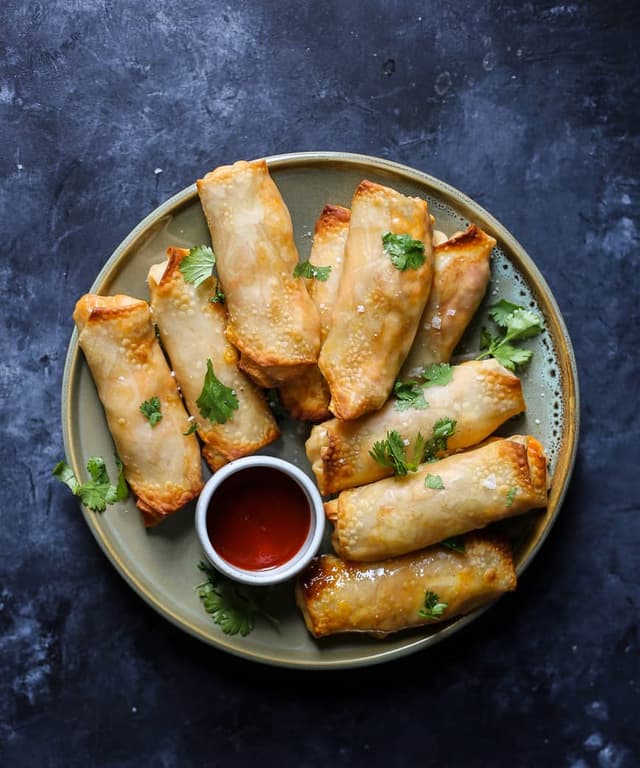 5Ingredient Jalapeño Chicken Egg Rolls Punchfork