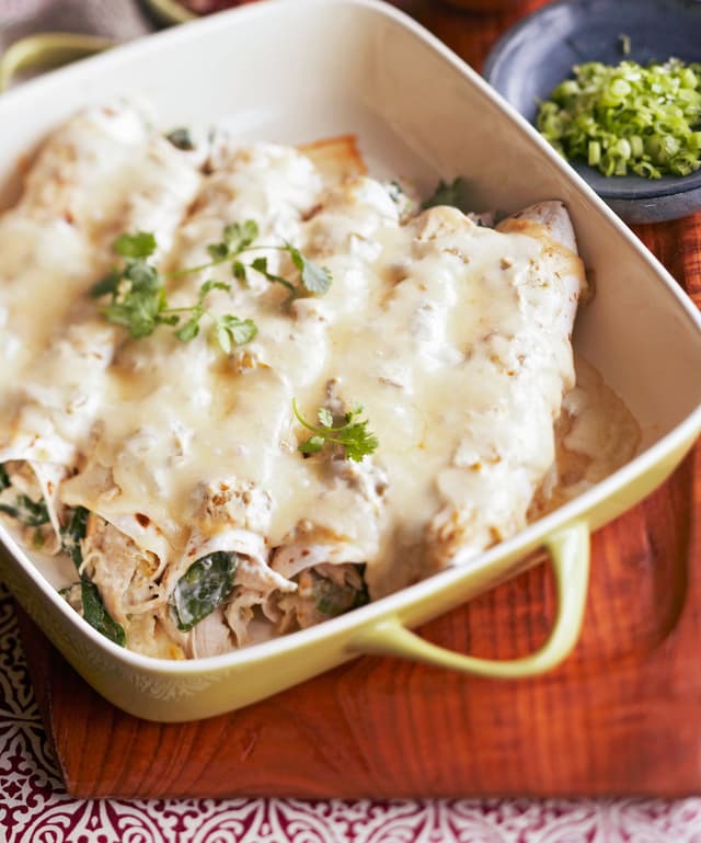 Creamy Chicken Enchiladas Punchfork