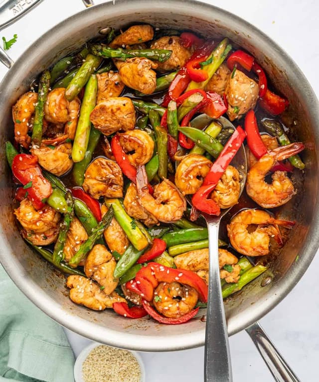 Chicken and Shrimp Stir Fry | Punchfork