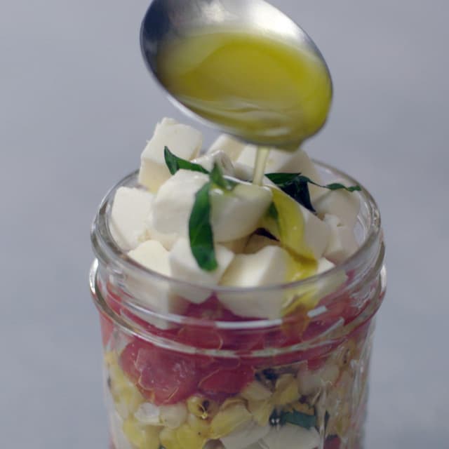 Corn, Tomato and Mozzarella Salad Punchfork