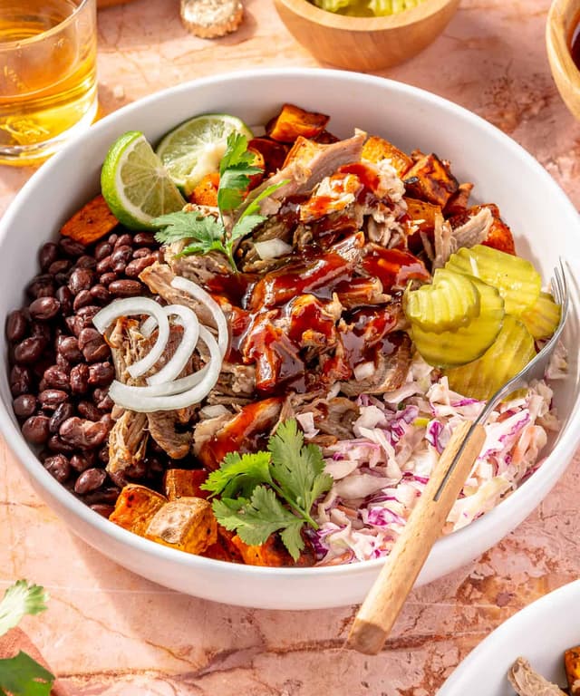 BBQ Pulled Pork Bowls Punchfork