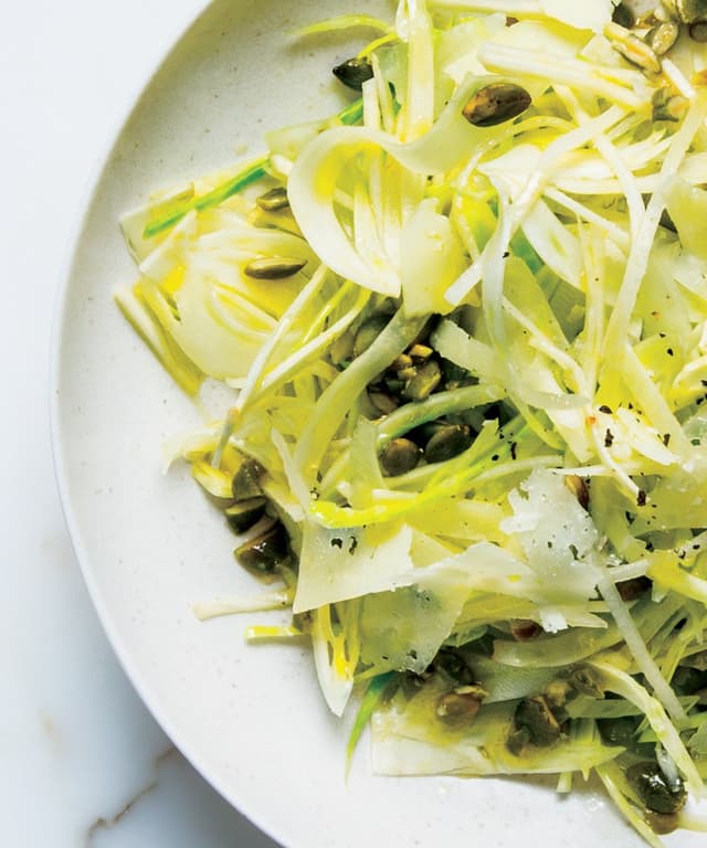 Crunchy Winter Slaw with Asian Pear and Manchego Punchfork
