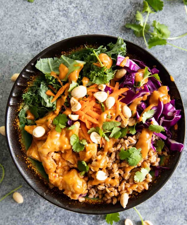 Buddha Bowl with Thai Chicken Punchfork
