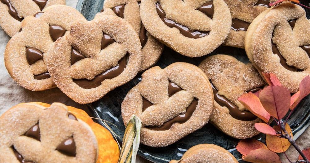 Milk Chocolate Stuffed JackO'Lantern Cookies Punchfork