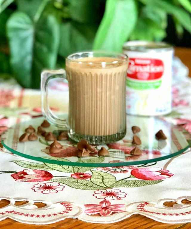 Frozen Hot Chocolate with Evaporated Milk Punchfork