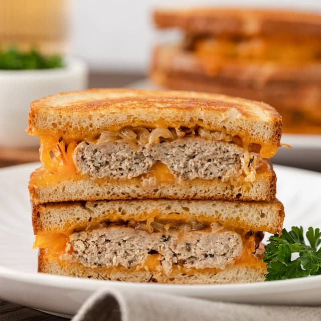 Turkey Patty Melt Punchfork