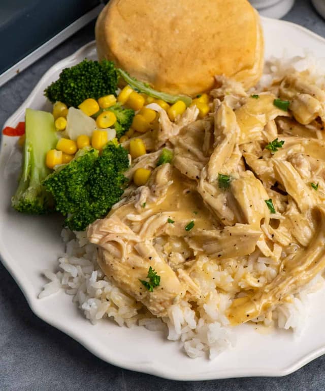Crock Pot Chicken and Gravy Punchfork