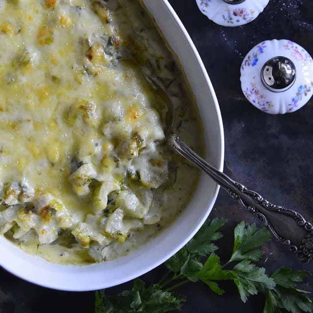 Cheesy Celery Gratin Punchfork