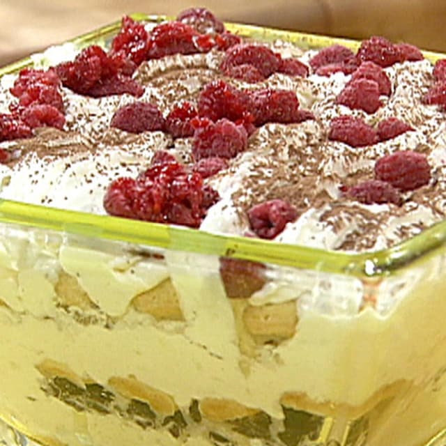 Almond and Chocolate Whipped Cream Trifle Punchfork