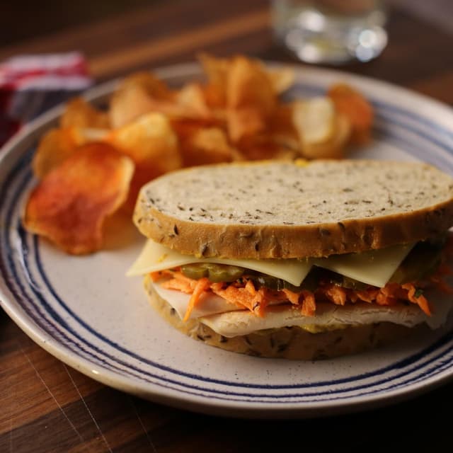 MakeAhead Turkey and Swiss Sandwiches with Carrot Slaw Punchfork