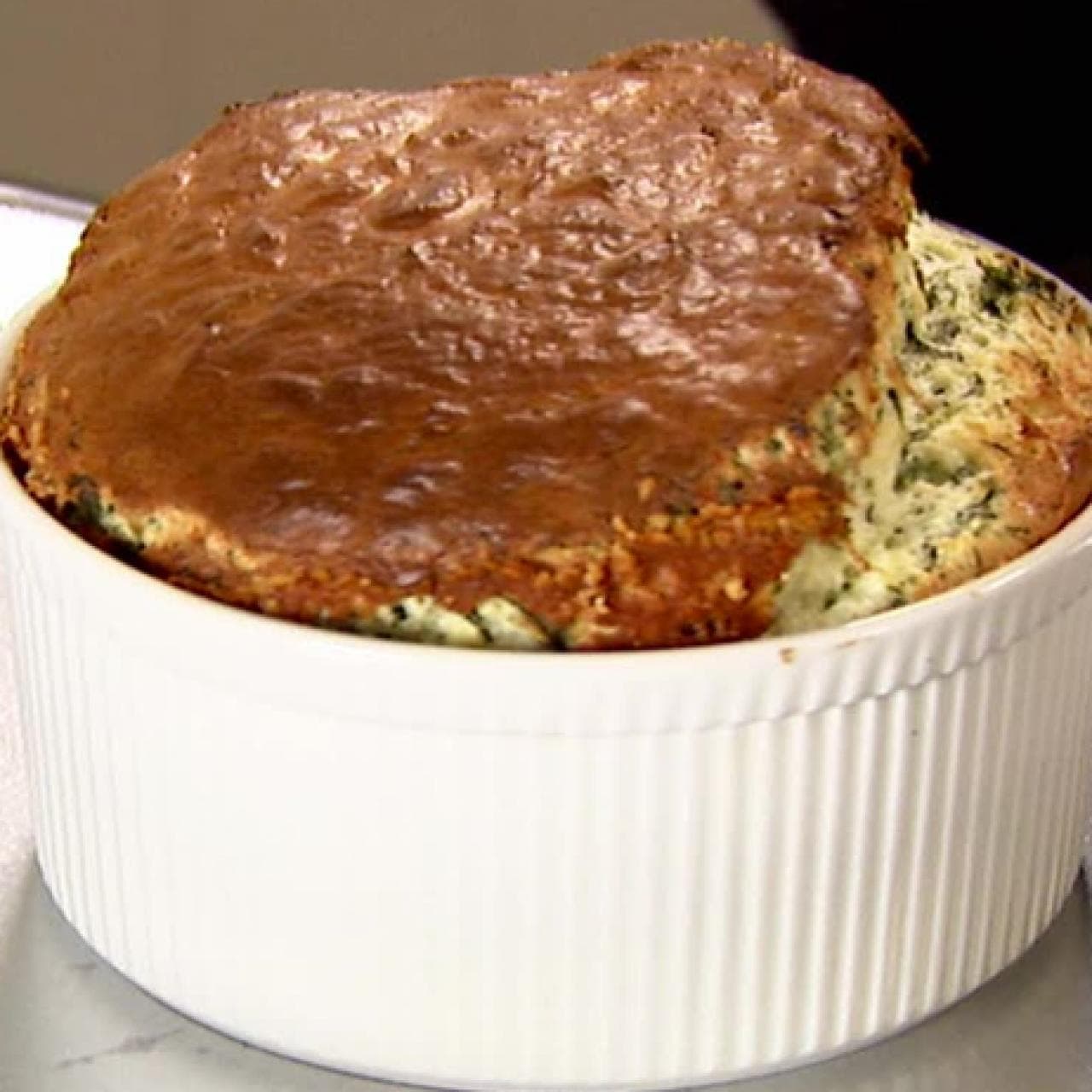 Spinach and Cheddar Souffle Punchfork