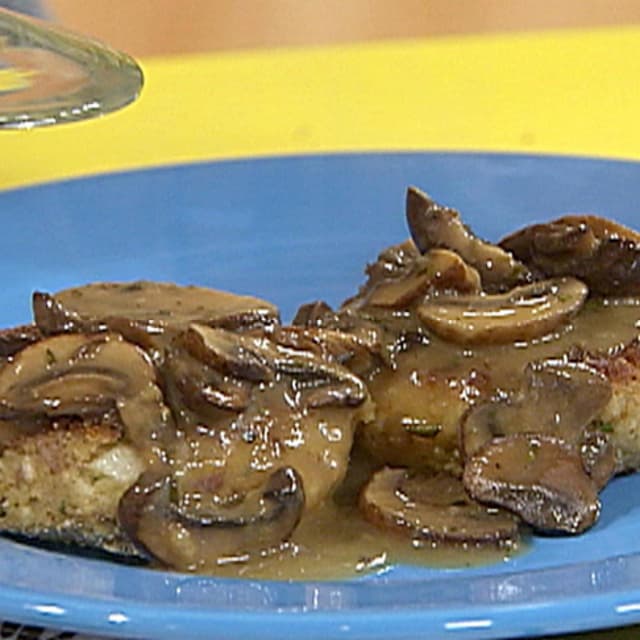 Turkey Croquettes with MushroomRosemary Gravy Punchfork