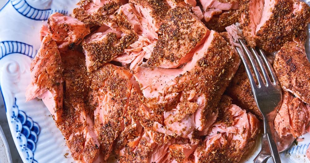 Salmon Rubbed with Cumin, Coriander & Fennel Seeds Punchfork