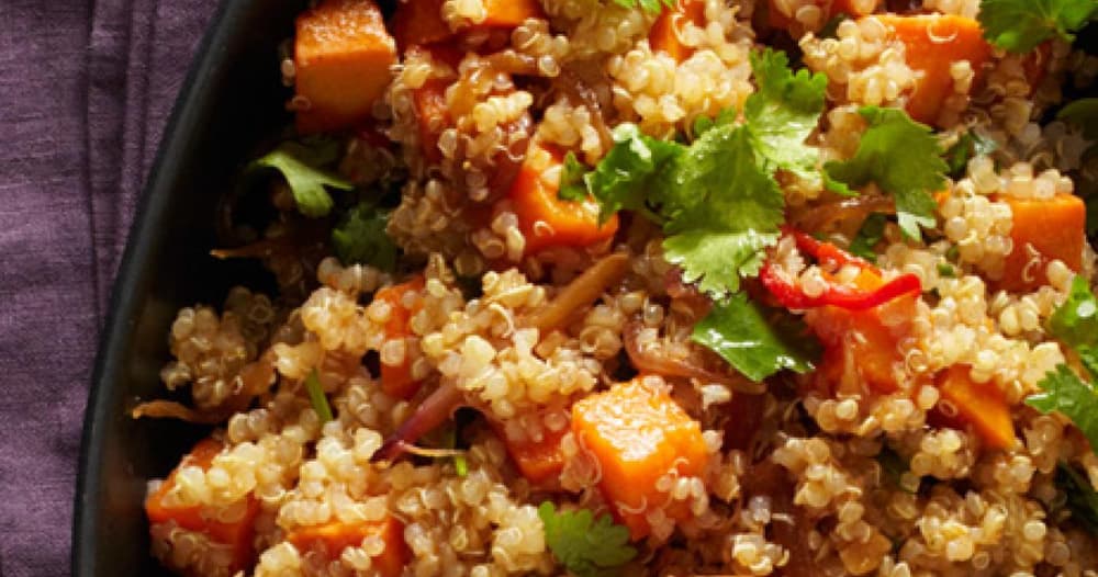 View of Spicy Quinoa with Sweet Potatoes | Punchfork