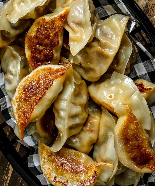 Potstickers (Bacon Cheeseburger Dumplings) Punchfork