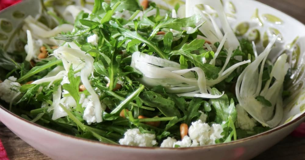 Fennel Salad with Goat Cheese and Pine Nuts Punchfork