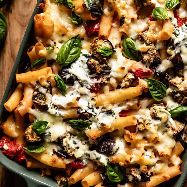 Baked Ziti with Eggplant Punchfork