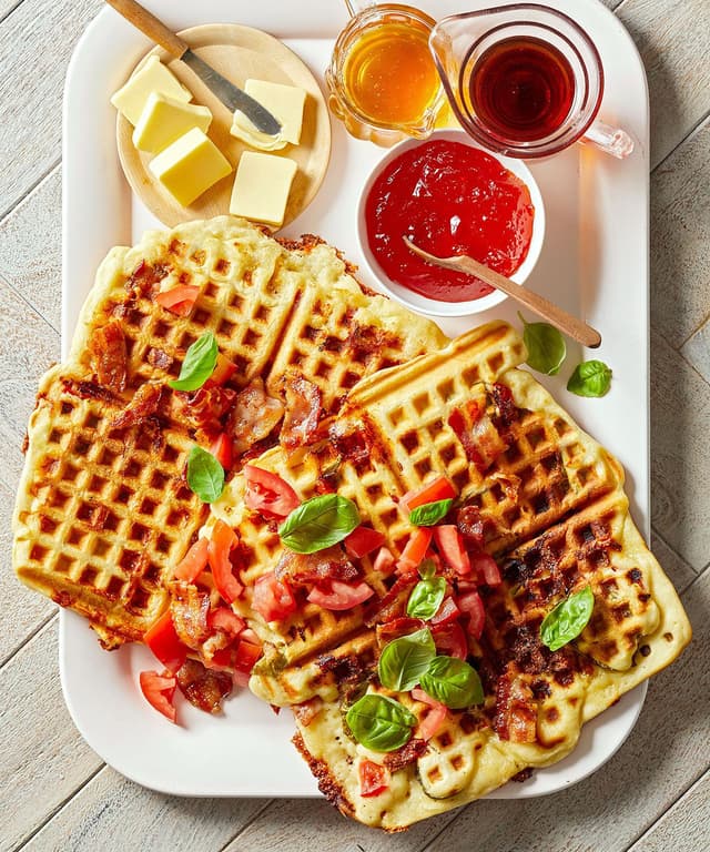 Stuffed Waffles Punchfork