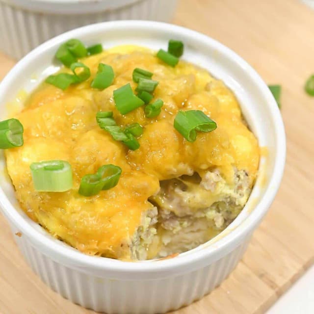 Biscuit Breakfast Casserole in Single Servings Punchfork