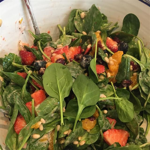 Brunch Spinach Salad Punchfork
