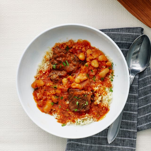 Beef and White Bean Stew with Cumin Punchfork