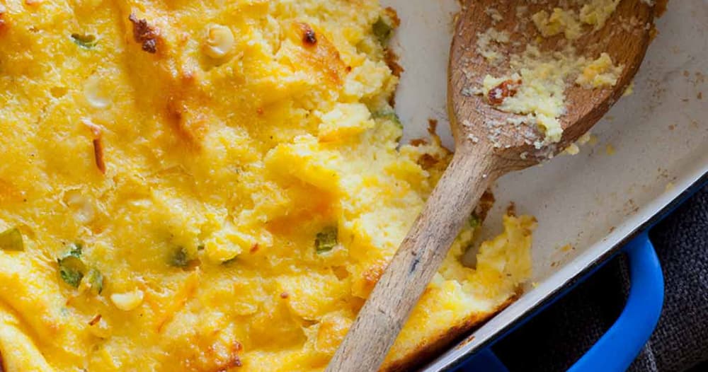 Jalapeño and Cheddar Spoon Bread Punchfork