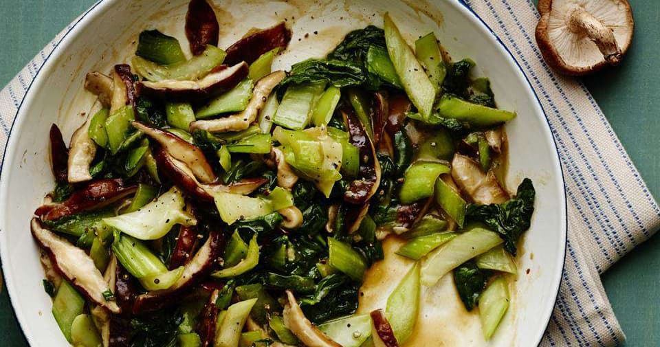 Baby Bok Choy and Shiitake StirFry Punchfork