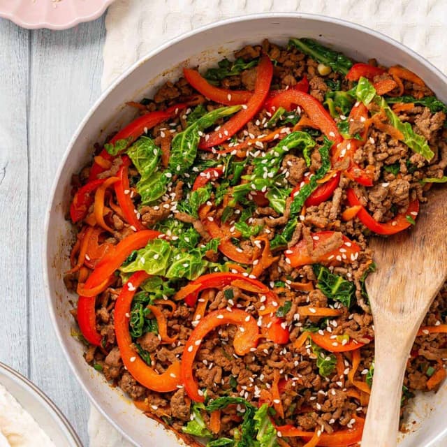 Ground Beef and Cabbage Skillet | Punchfork