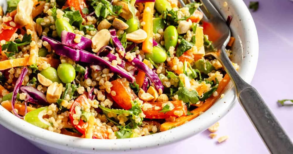 Crunchy ThaiInspired Quinoa Salad Punchfork