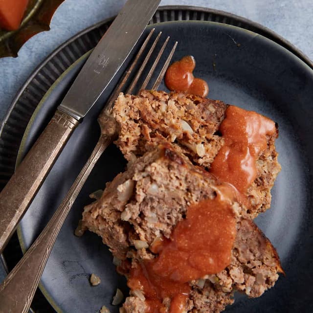 A Perfectly Moist Meatloaf Made with Oatmeal Punchfork