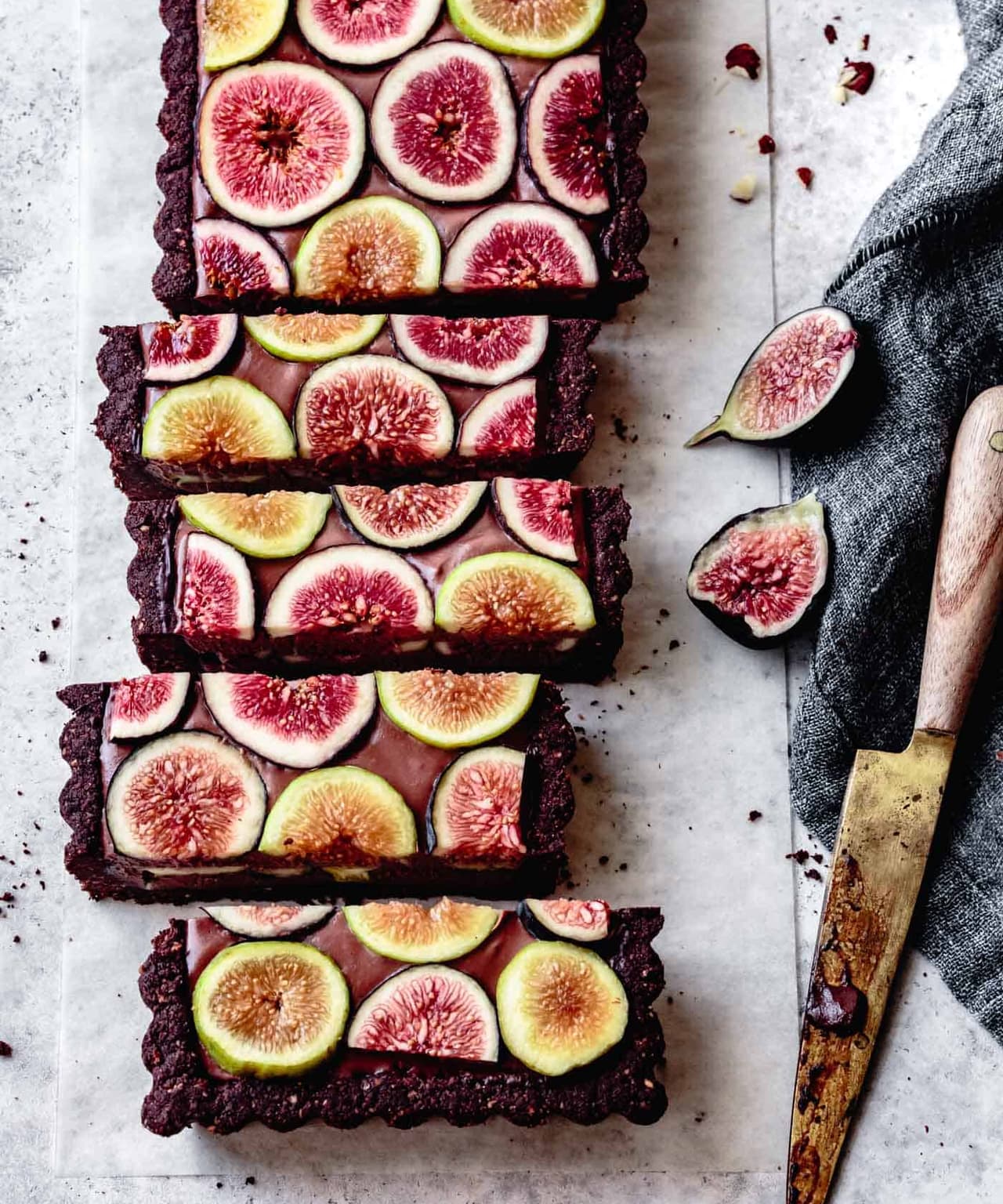 Vegan Chocolate Fig Tart & GF Almond Flour Crust Punchfork