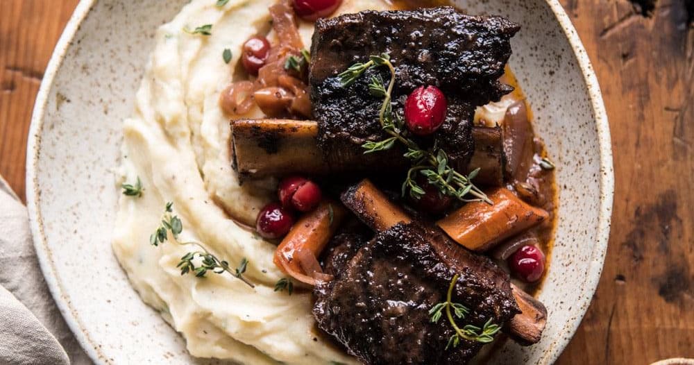 Red Wine Cranberry Braised Short Ribs Punchfork