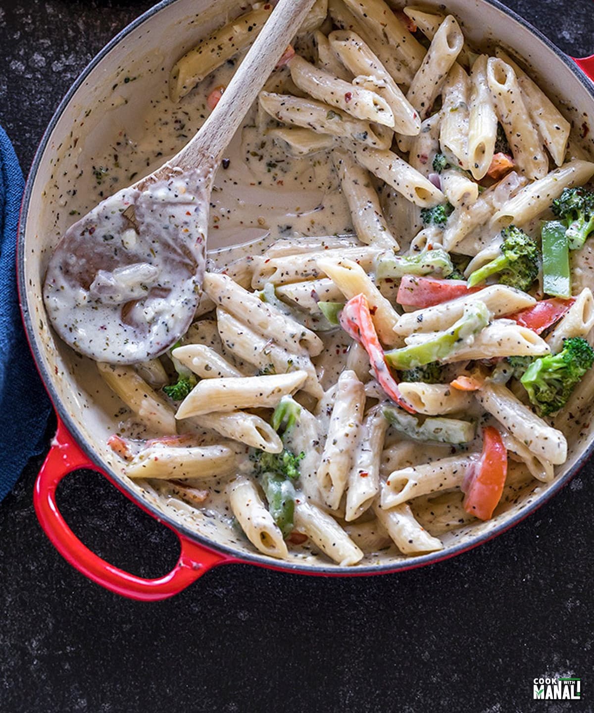 Creamy White Sauce Pasta (Vegetarian) Punchfork