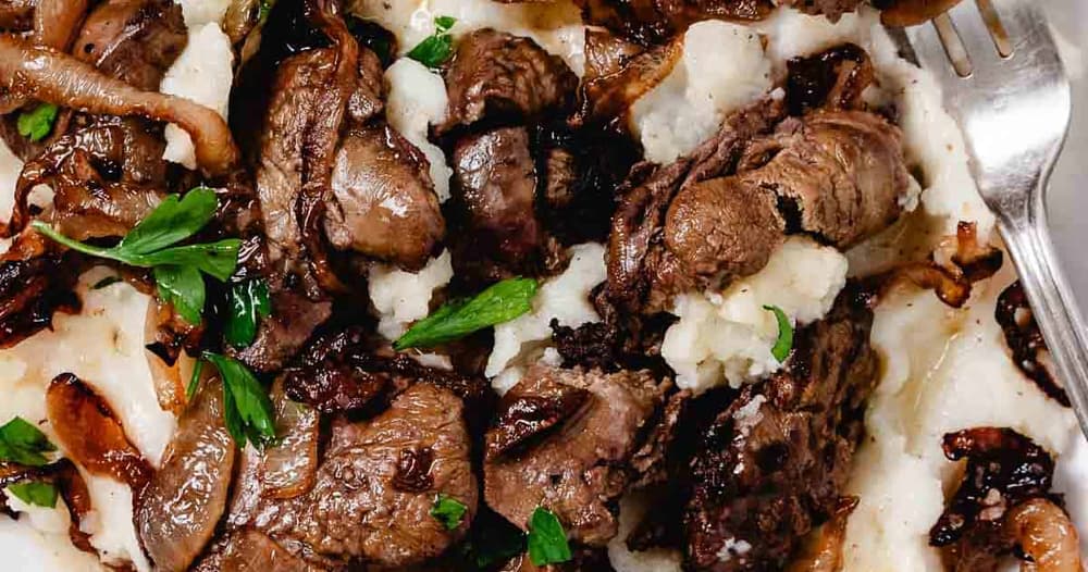 Air Fryer Chicken Livers and Onions Punchfork