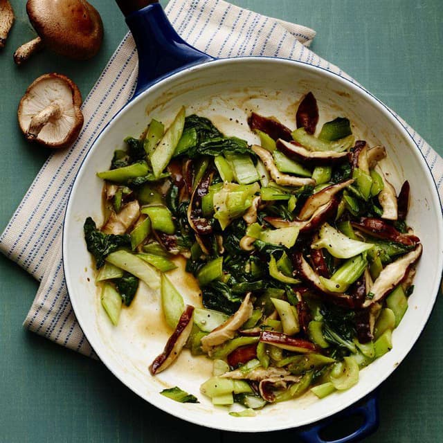 Baby Bok Choy and Shiitake StirFry Punchfork
