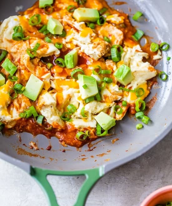 HighProtein Enchilada Scrambled Eggs Punchfork