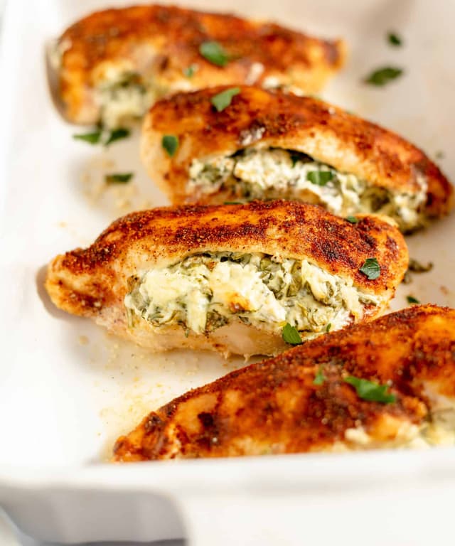 Spinach Stuffed Chicken Breasts Punchfork