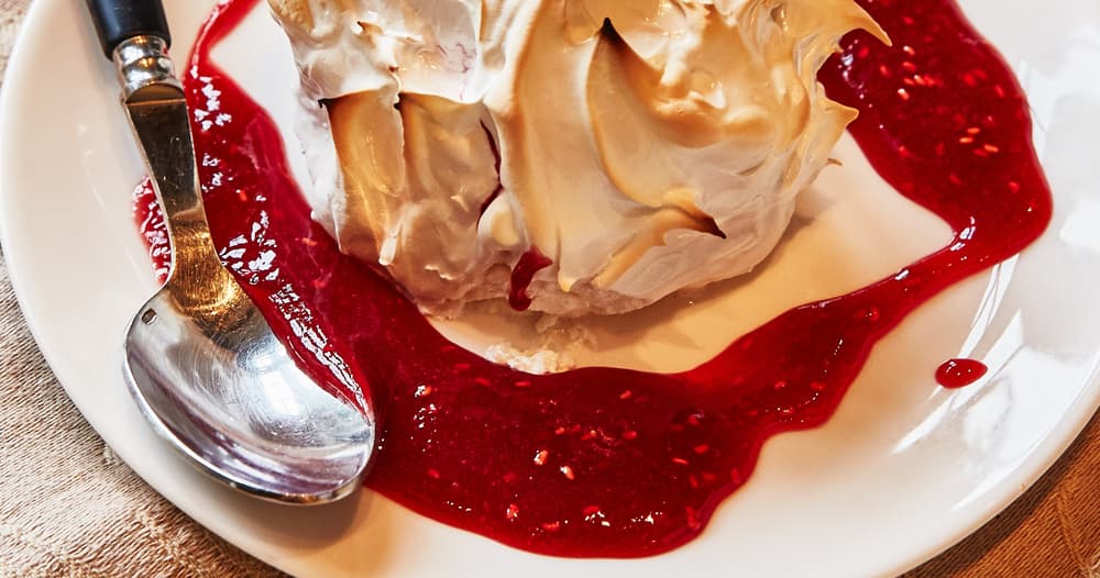 Ina Garten’s Raspberry Baked Alaska | Punchfork
