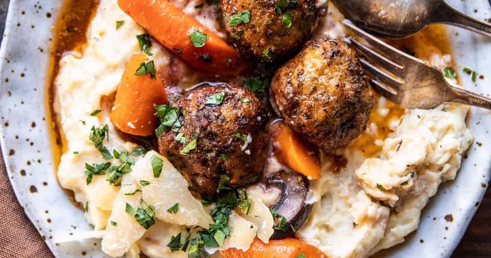 Crockpot Coq Au Vin Meatballs Punchfork