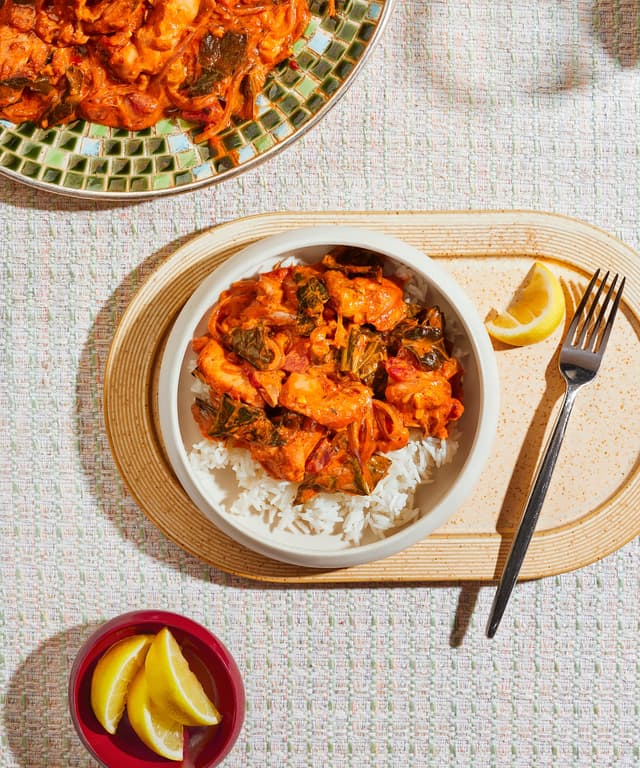 PeanutButterBraised Chicken and Greens Punchfork