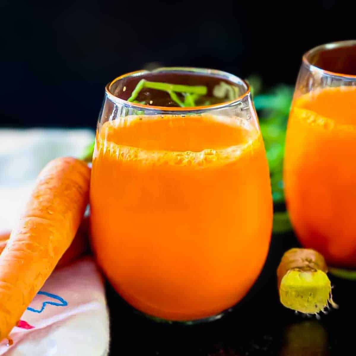 Carrot Ginger Juice (Blender and Juicing Instructions) Punchfork