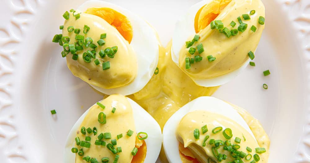 Oeufs Mayonnaise (French Boiled Eggs with Homemade Mayonnaise) Punchfork