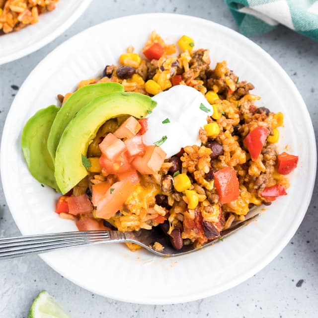 Ground Beef Burrito Bowl Punchfork