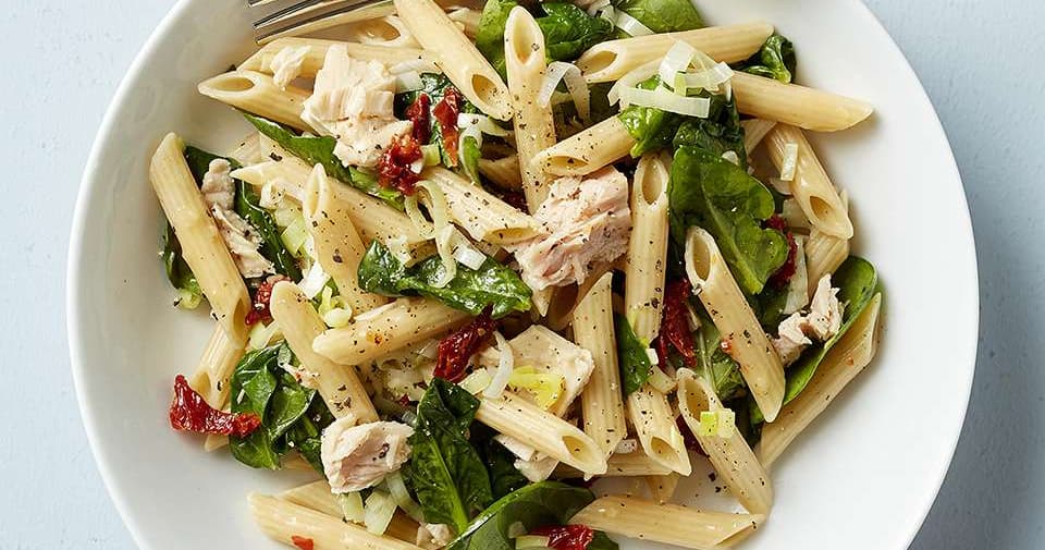 Penne with Tuna & SunDried Tomatoes Punchfork