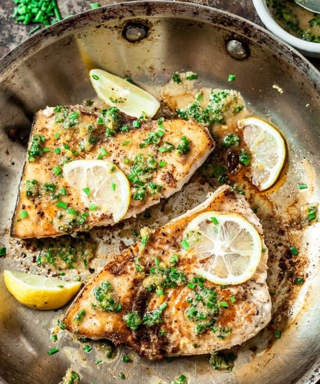 Lemon Garlic Swordfish Punchfork